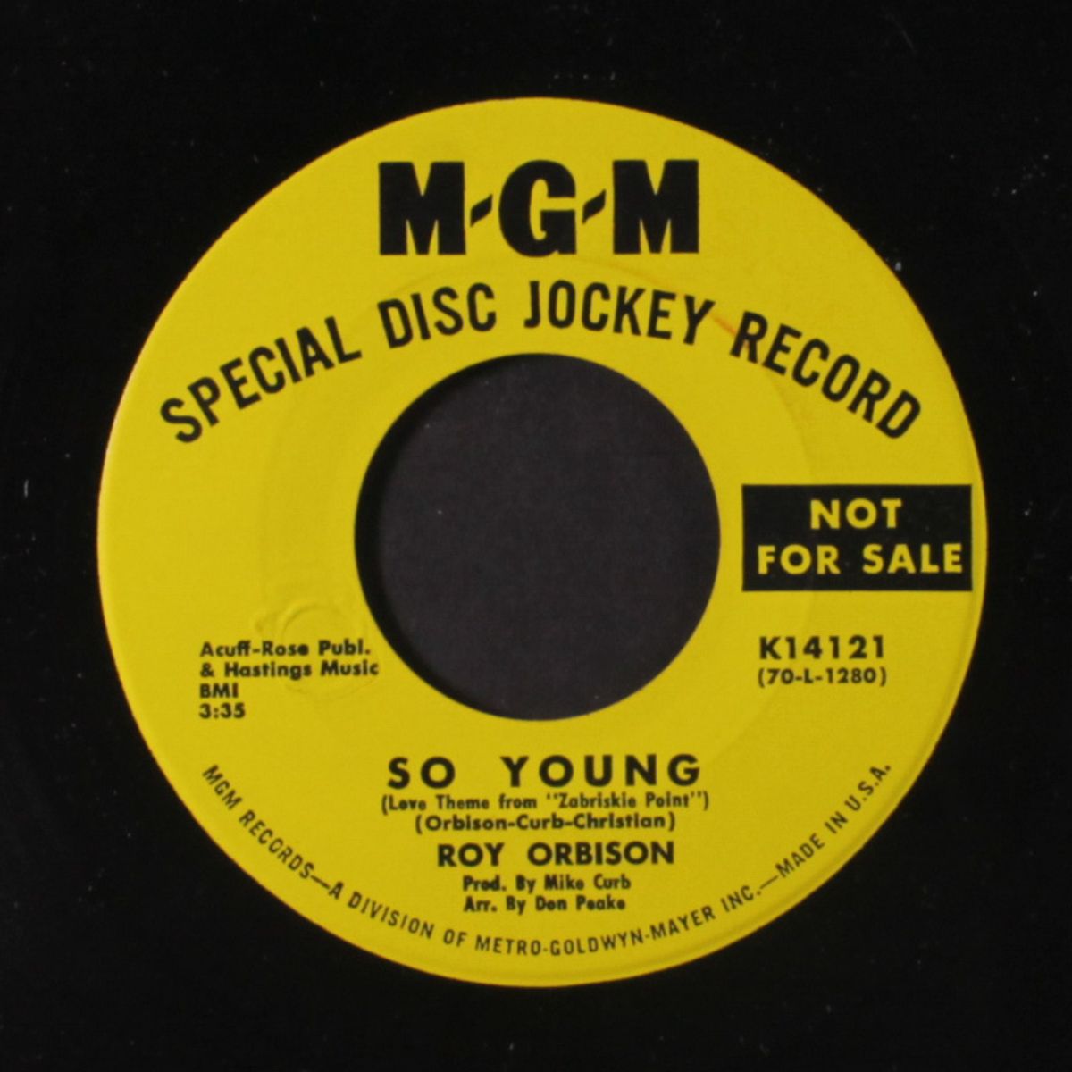 so young / same by ROY ORBISON