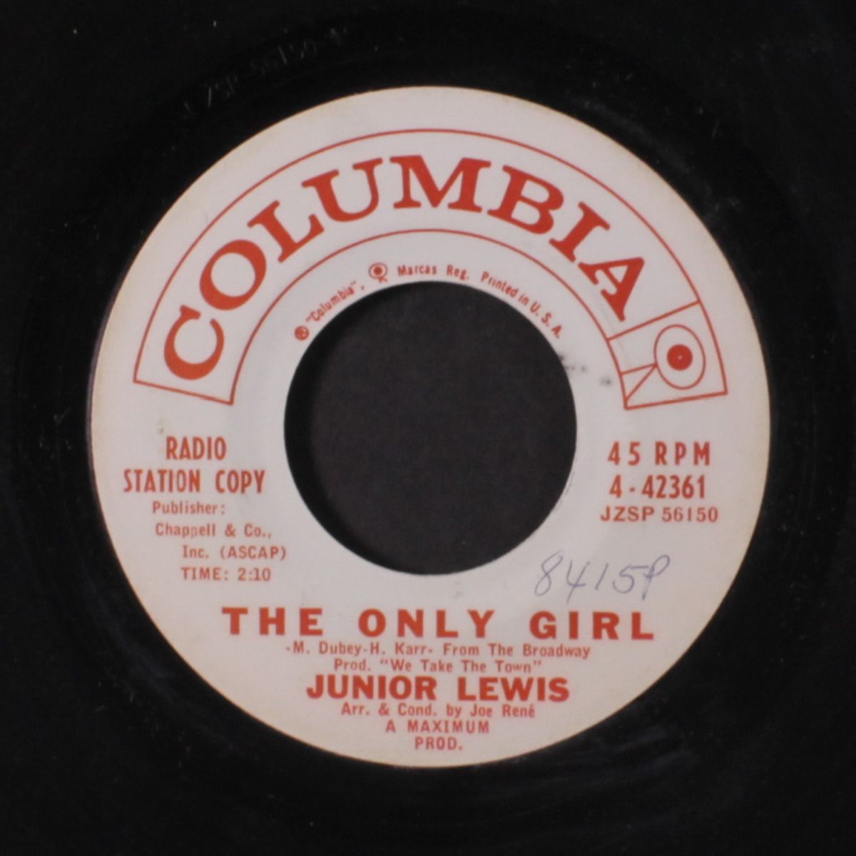 forty days and forty nights / the only girl by JUNIOR LEWIS