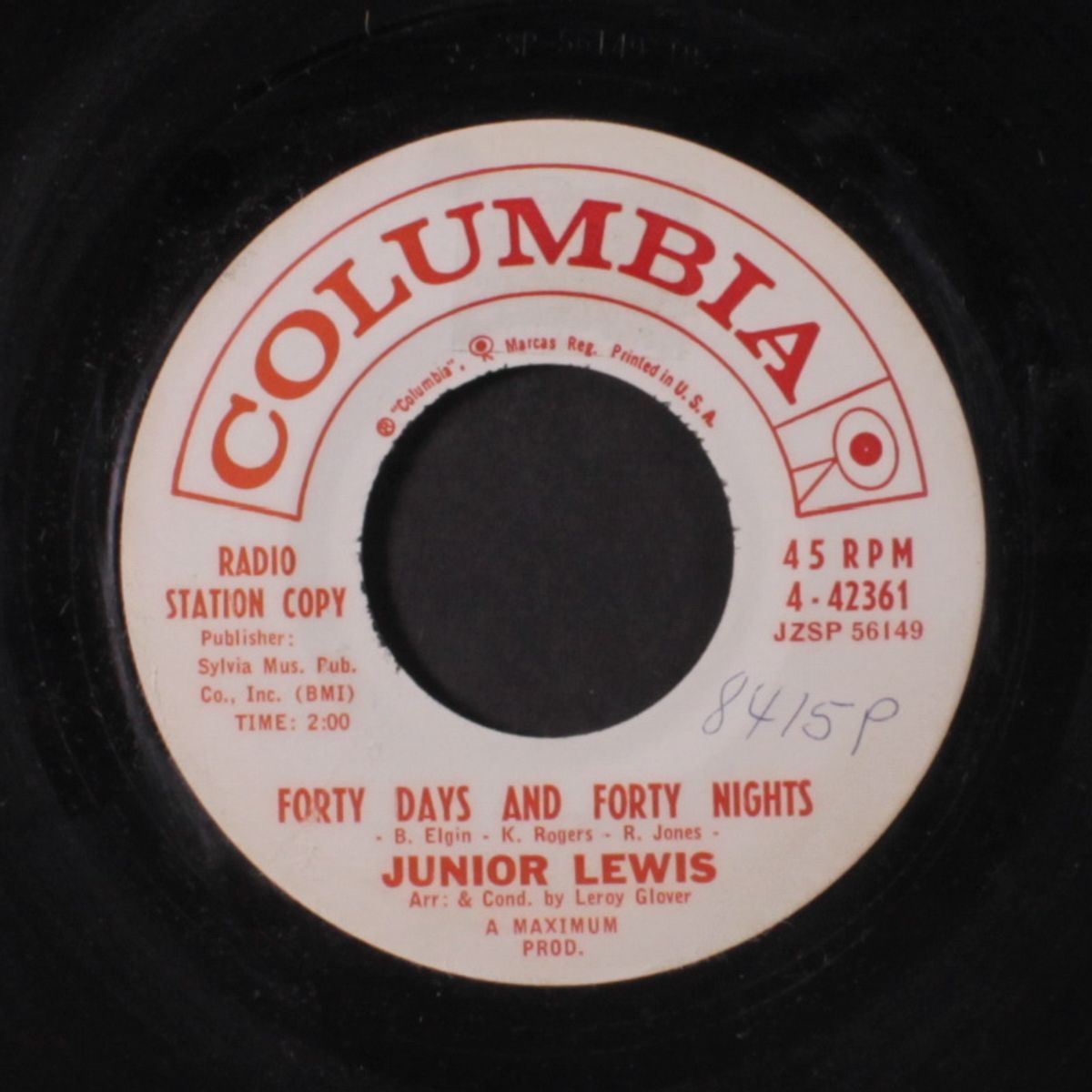 forty days and forty nights / the only girl by JUNIOR LEWIS
