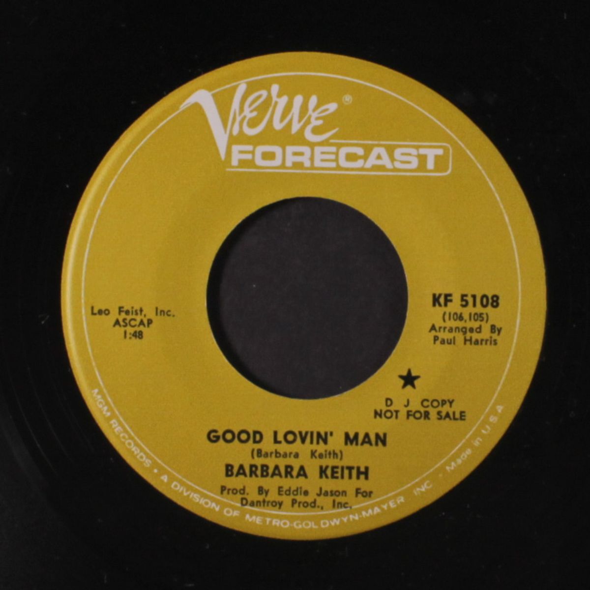 fisherman king / good lovin' man by BARBARA KEITH