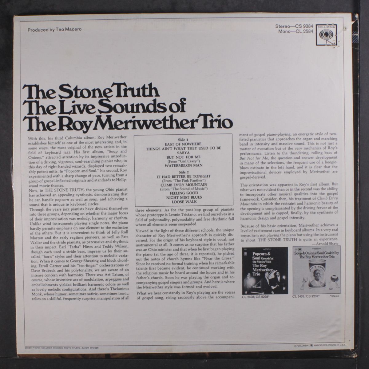 the stone truth by ROY MERIWETHER