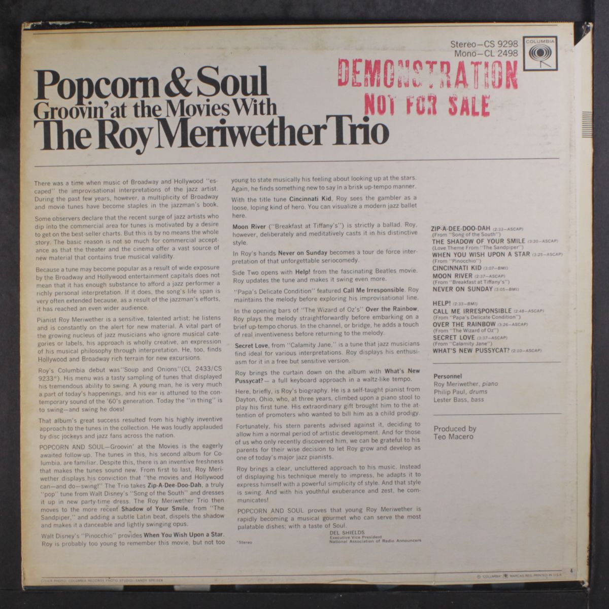popcorn & soul by ROY MERIWETHER