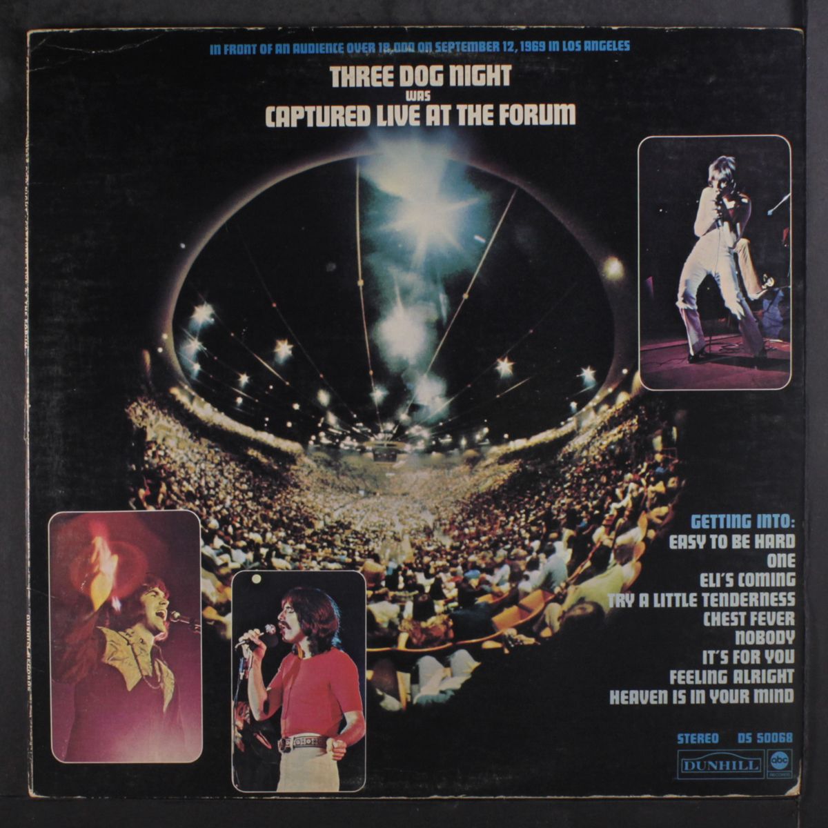 captured live at the forum by THREE DOG NIGHT