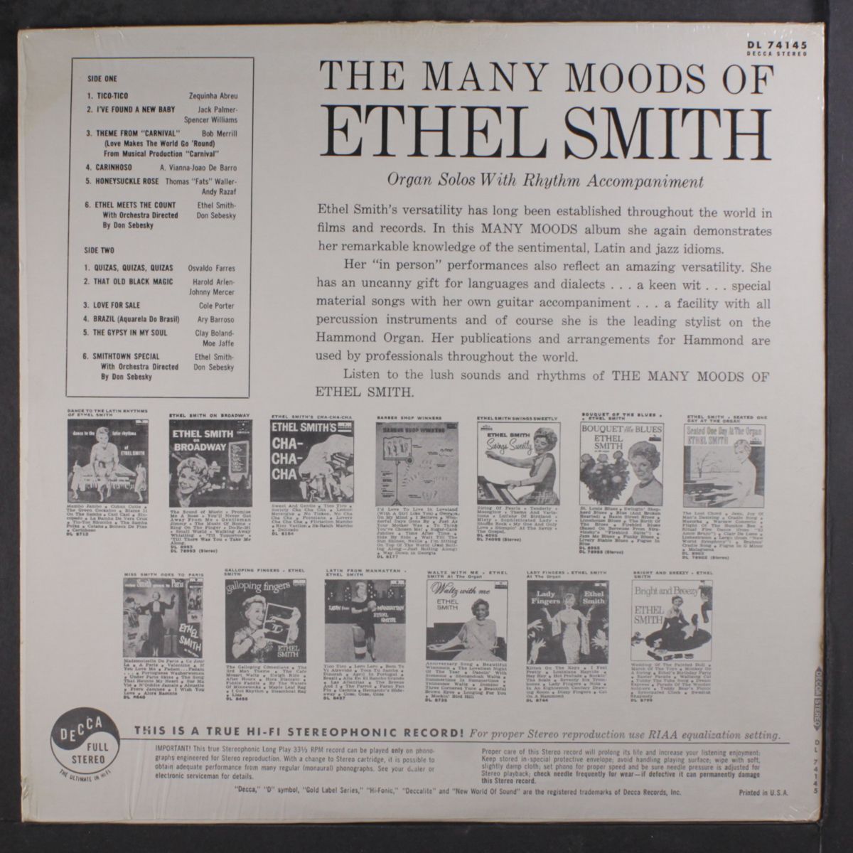 the many moods by ETHEL SMITH