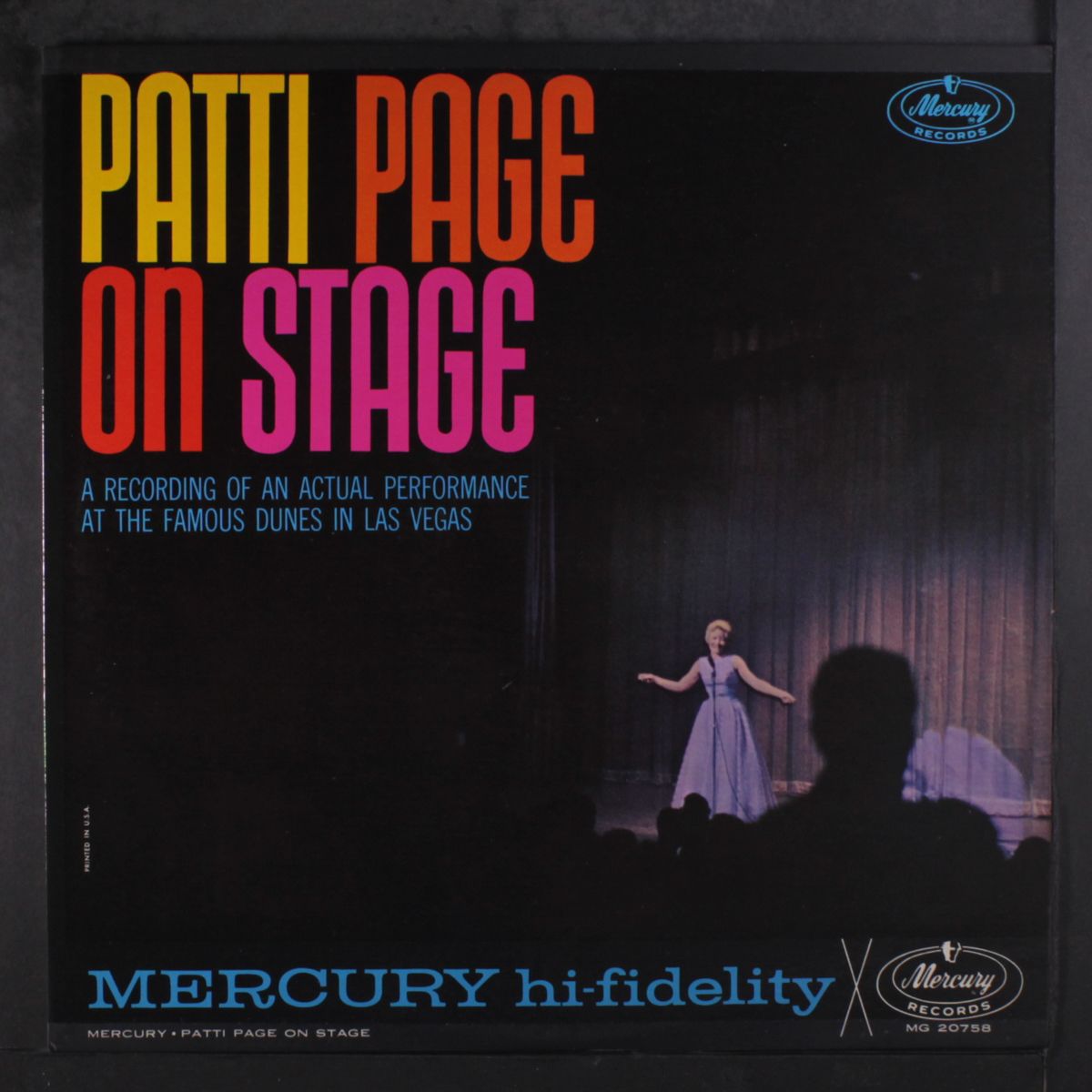on stage by PATTI PAGE