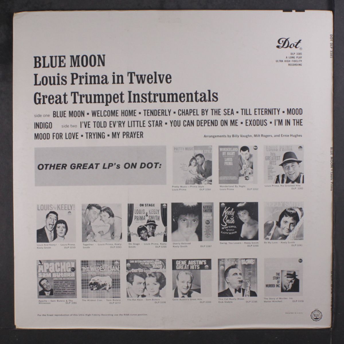 blue moon by LOUIS PRIMA