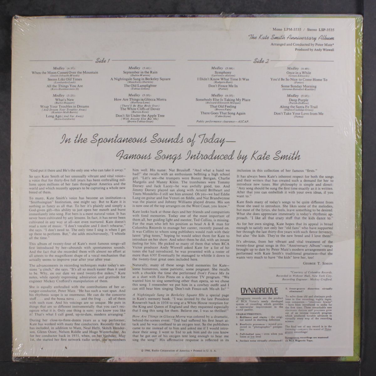 the anniversary album by KATE SMITH