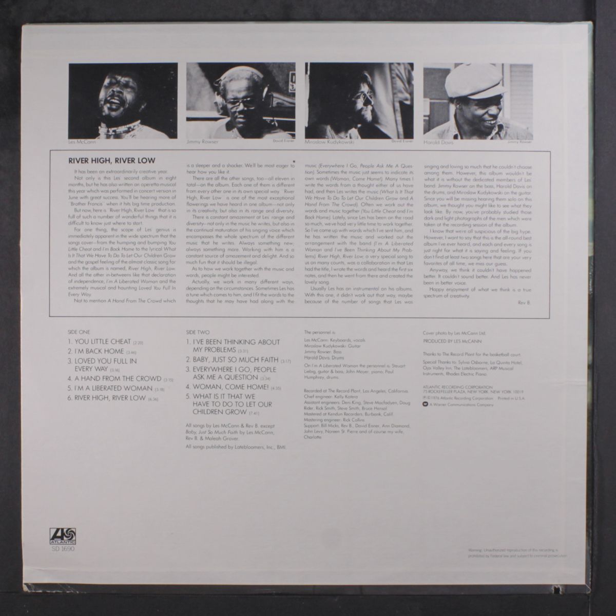 river high, river low by LES MCCANN