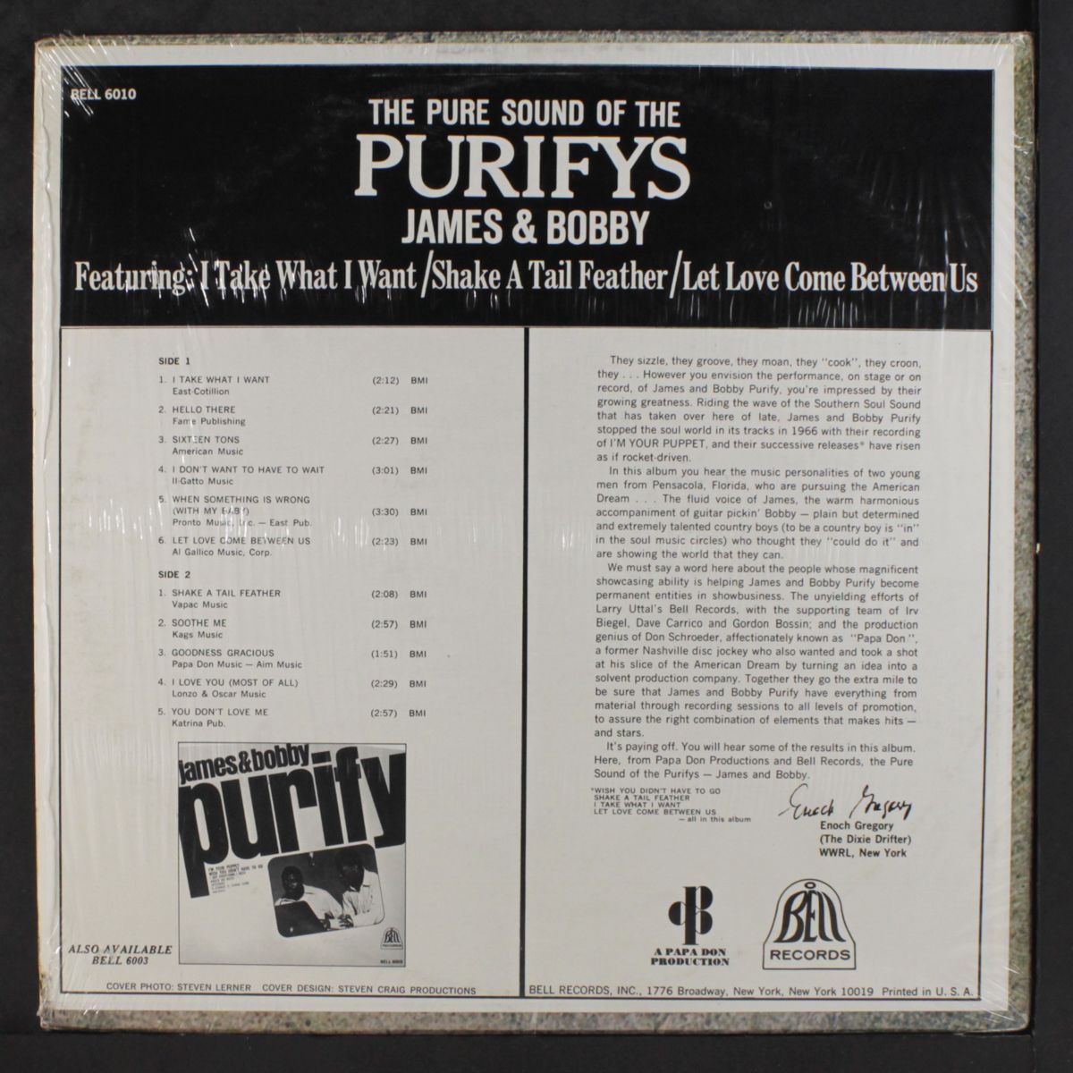 the pure sound of the purifys by JAMES & BOBBY PURIFY