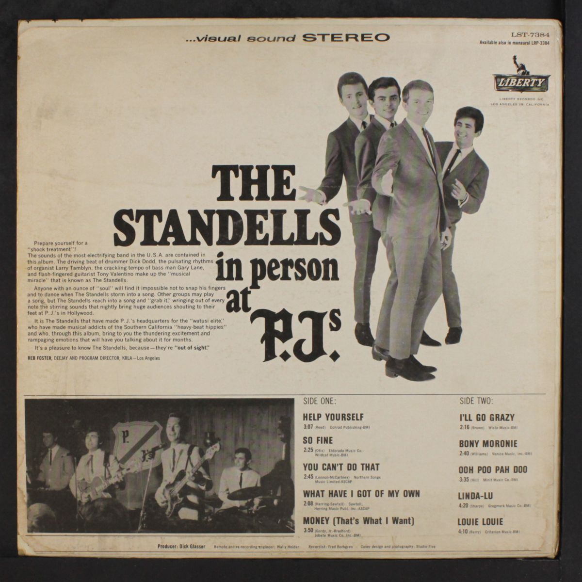 in person at p.j.'s by STANDELLS