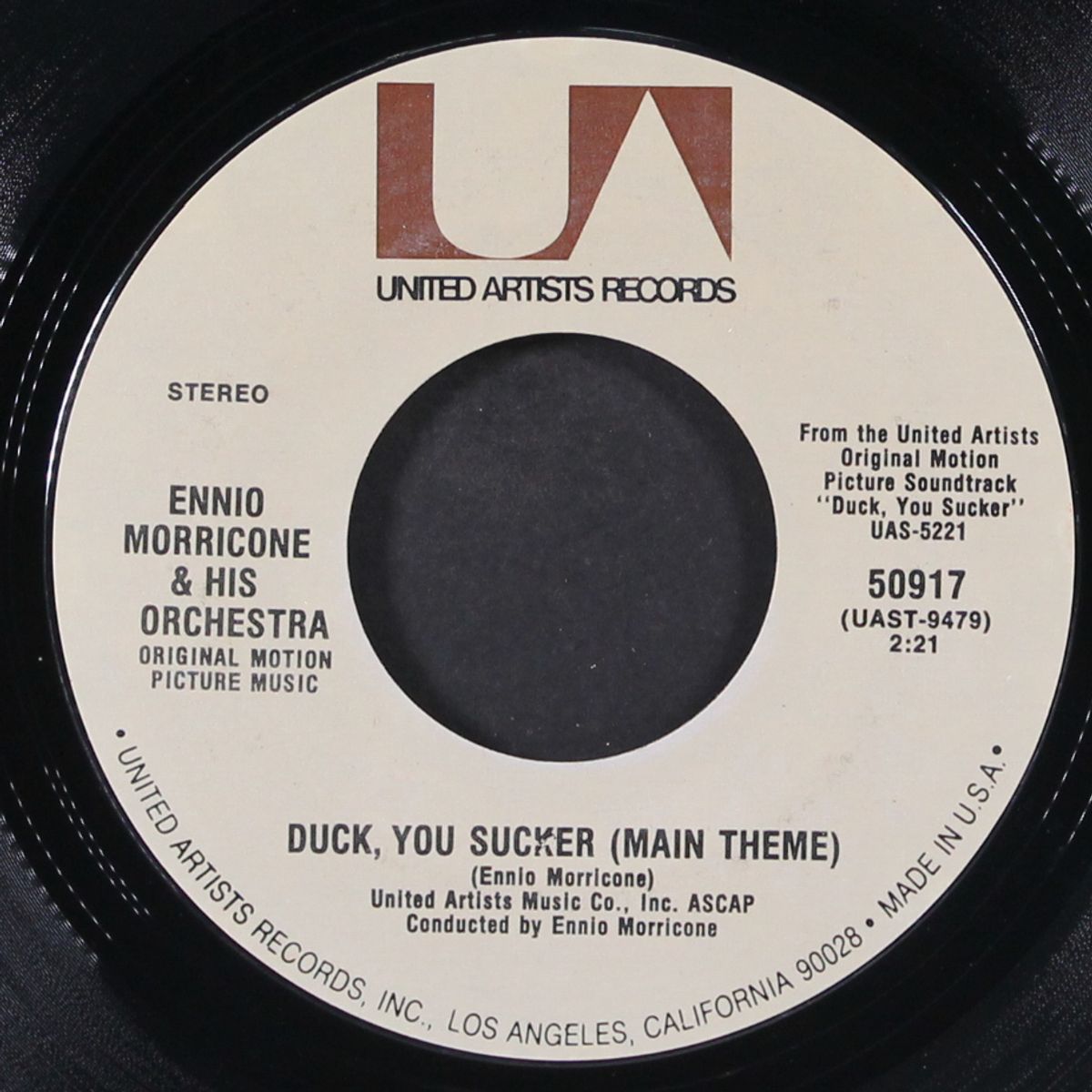 duck, you sucker / after the explosion by ENNIO MORRICONE