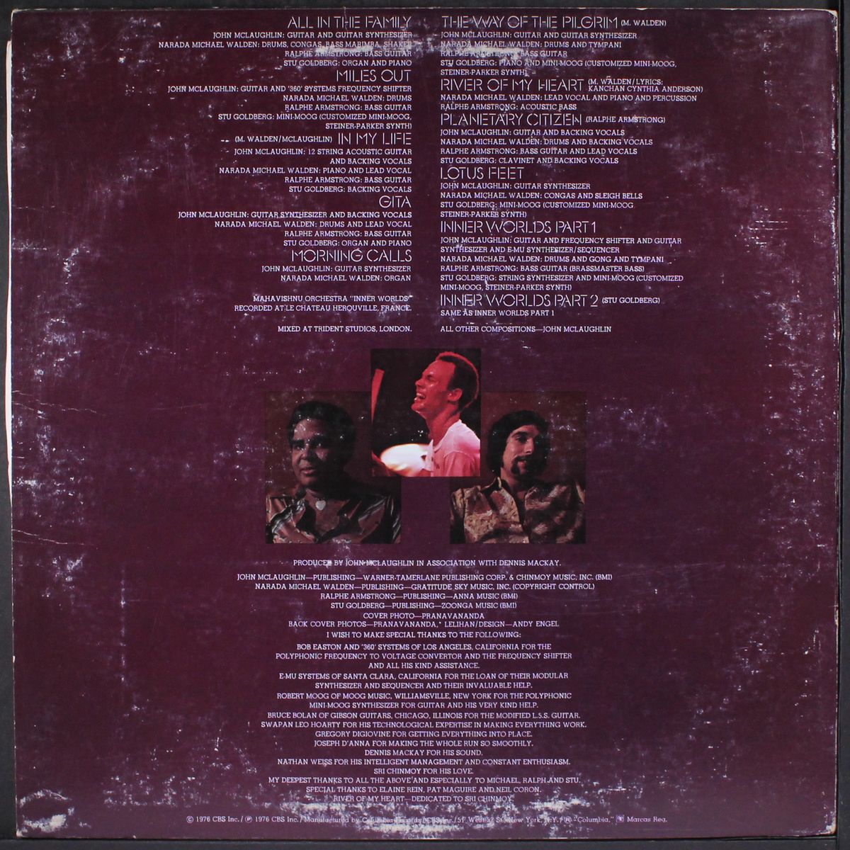inner worlds by MAHAVISHNU ORCHESTRA