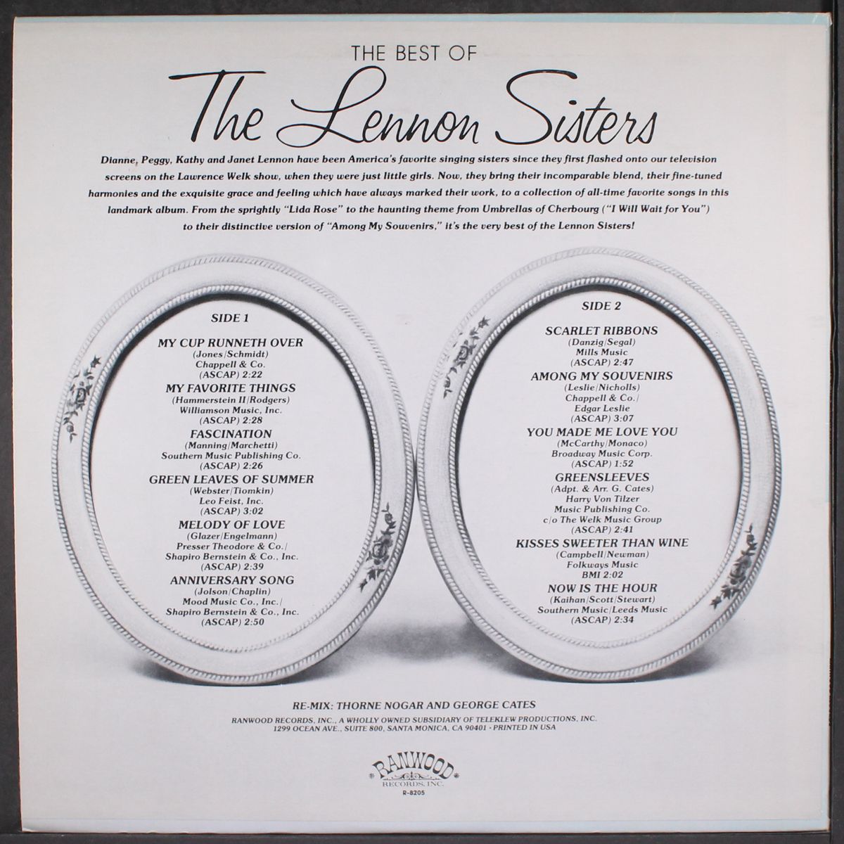the best of by LENNON SISTERS