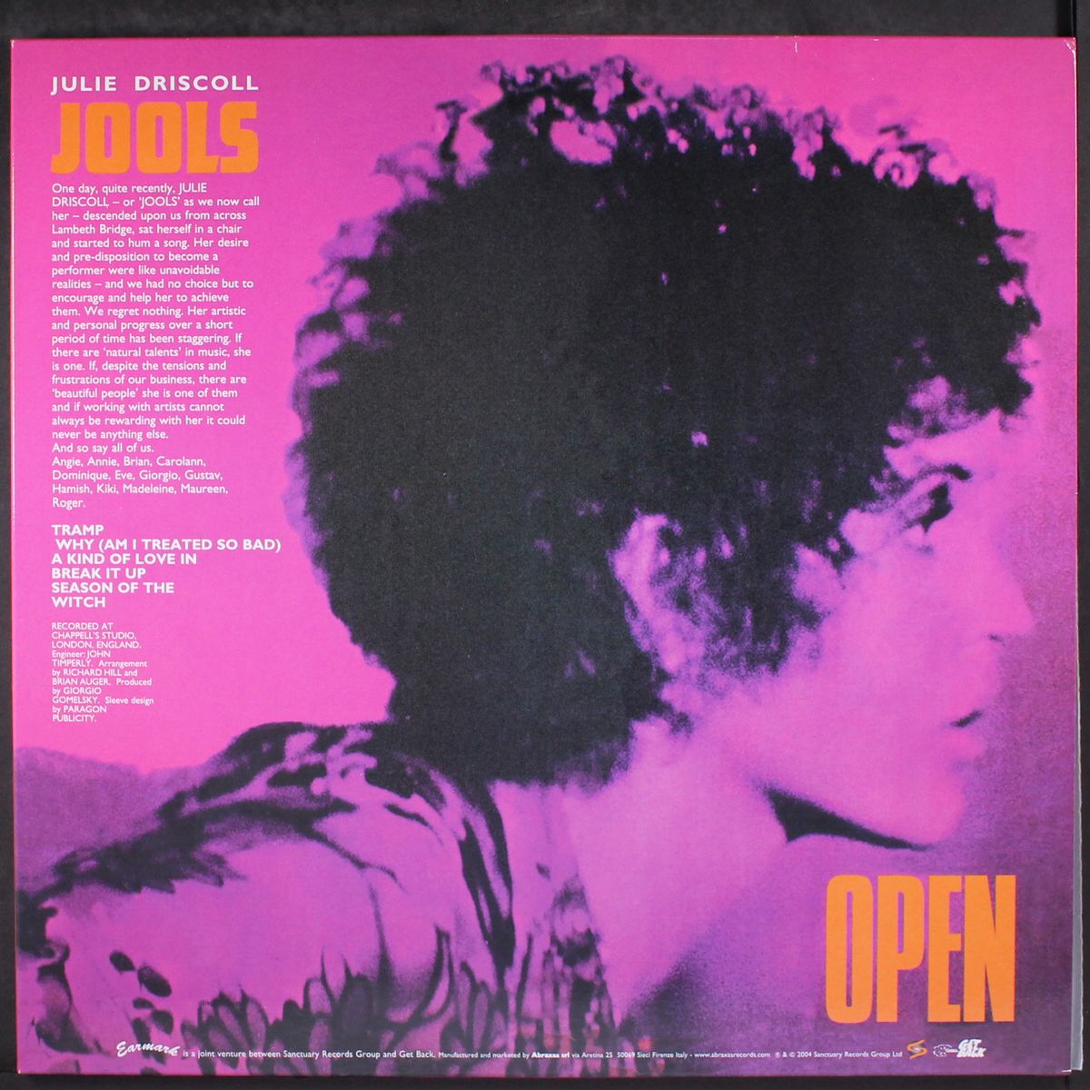 open by JULIE DRISCOLL & BRIAN AUGER
