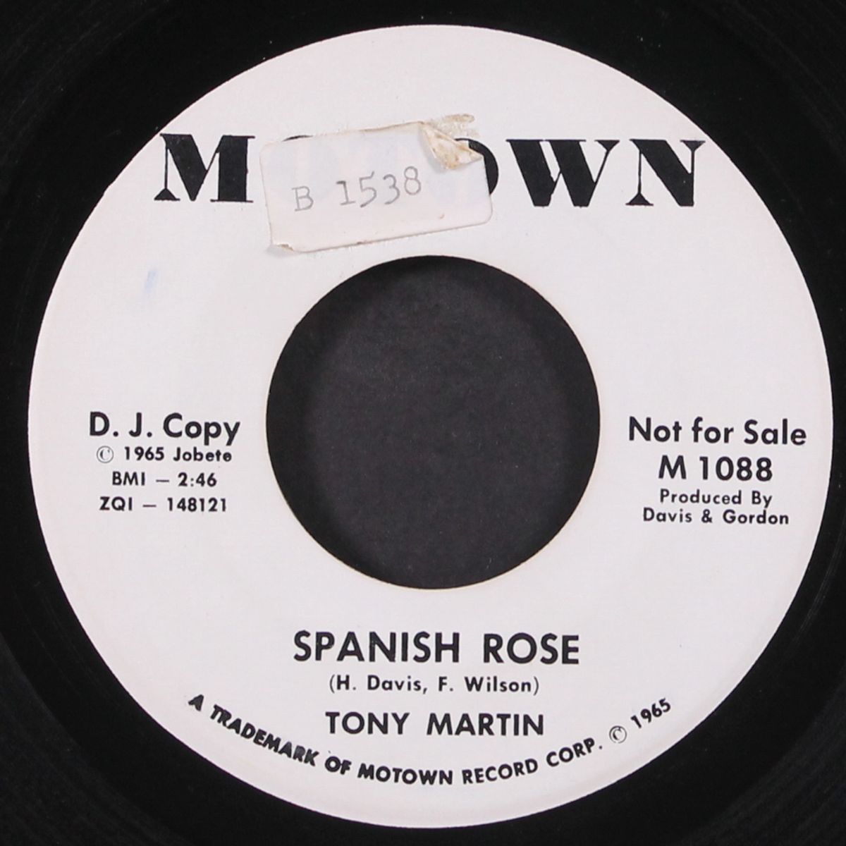 ask any man / spanish rose by TONY MARTIN