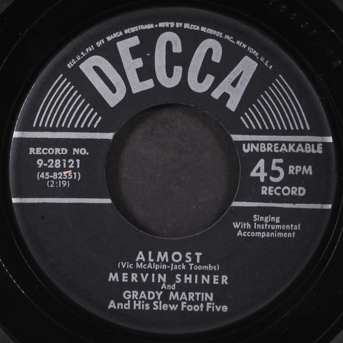 almost / let's take a trip to the moon by MERVIN SHINER