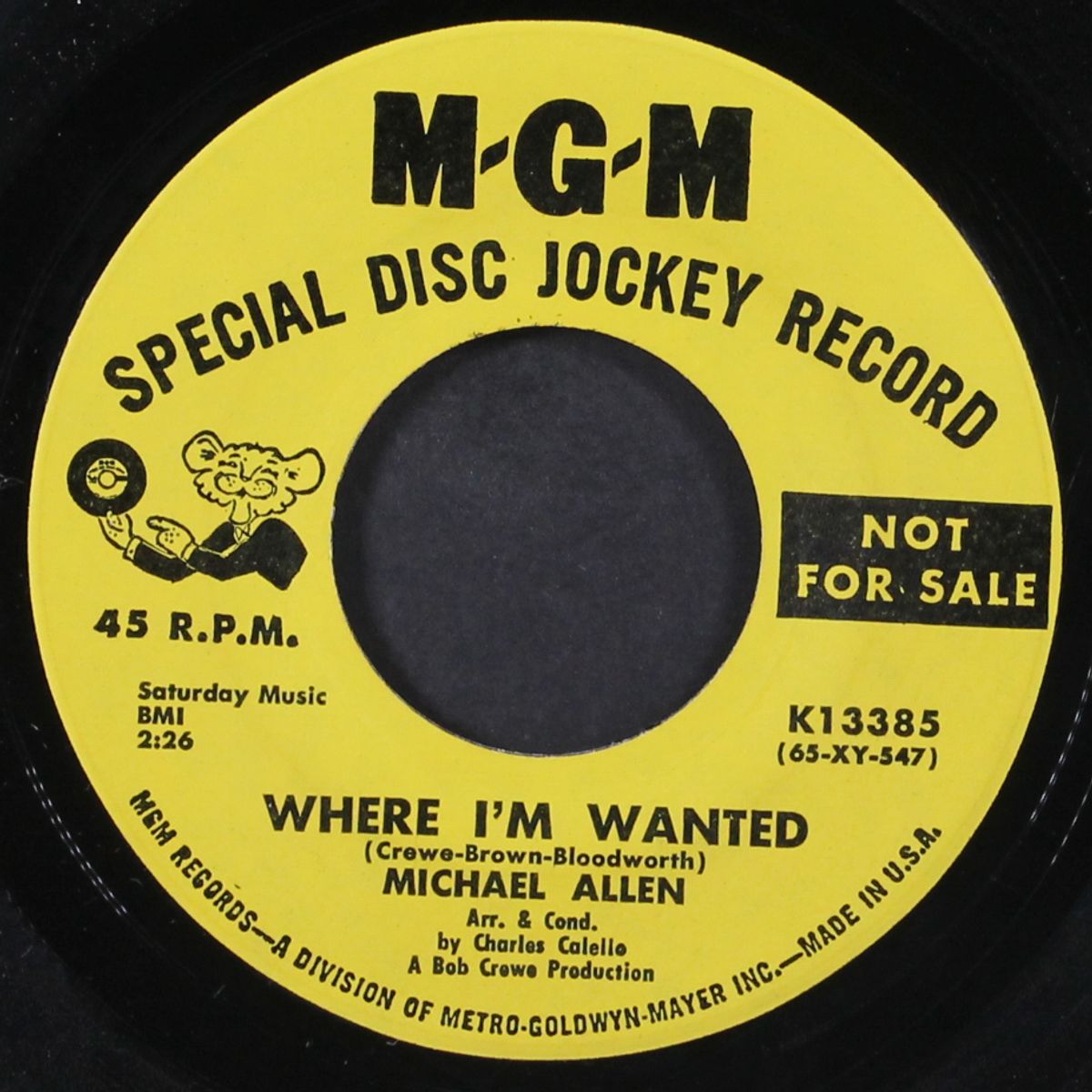 love me now / where i'm wanted by MICHAEL ALLEN