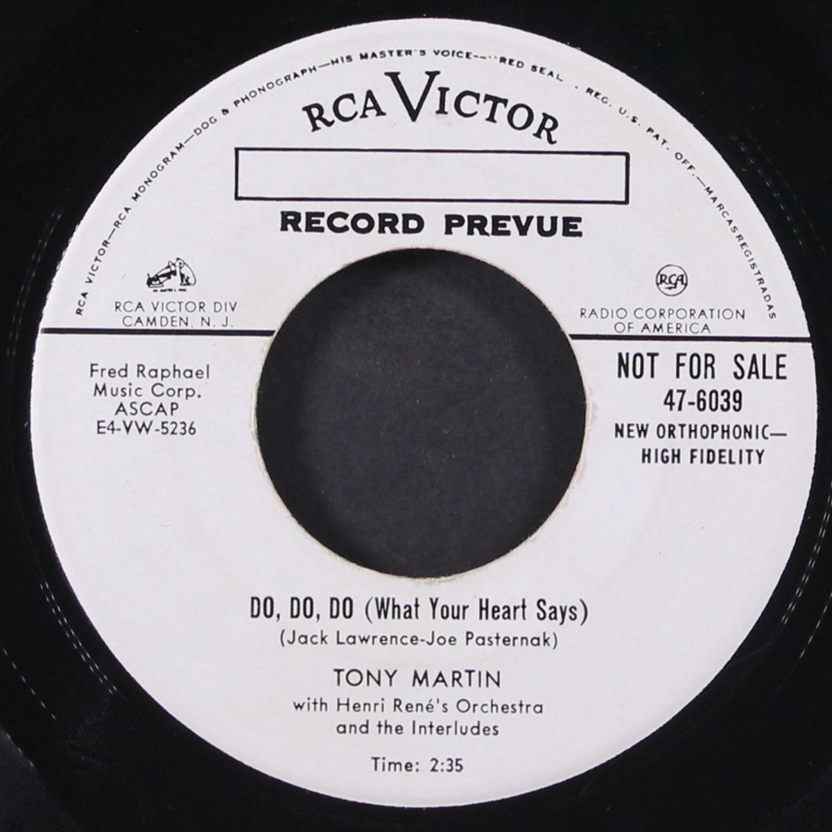 do, do, do / just a man by TONY MARTIN