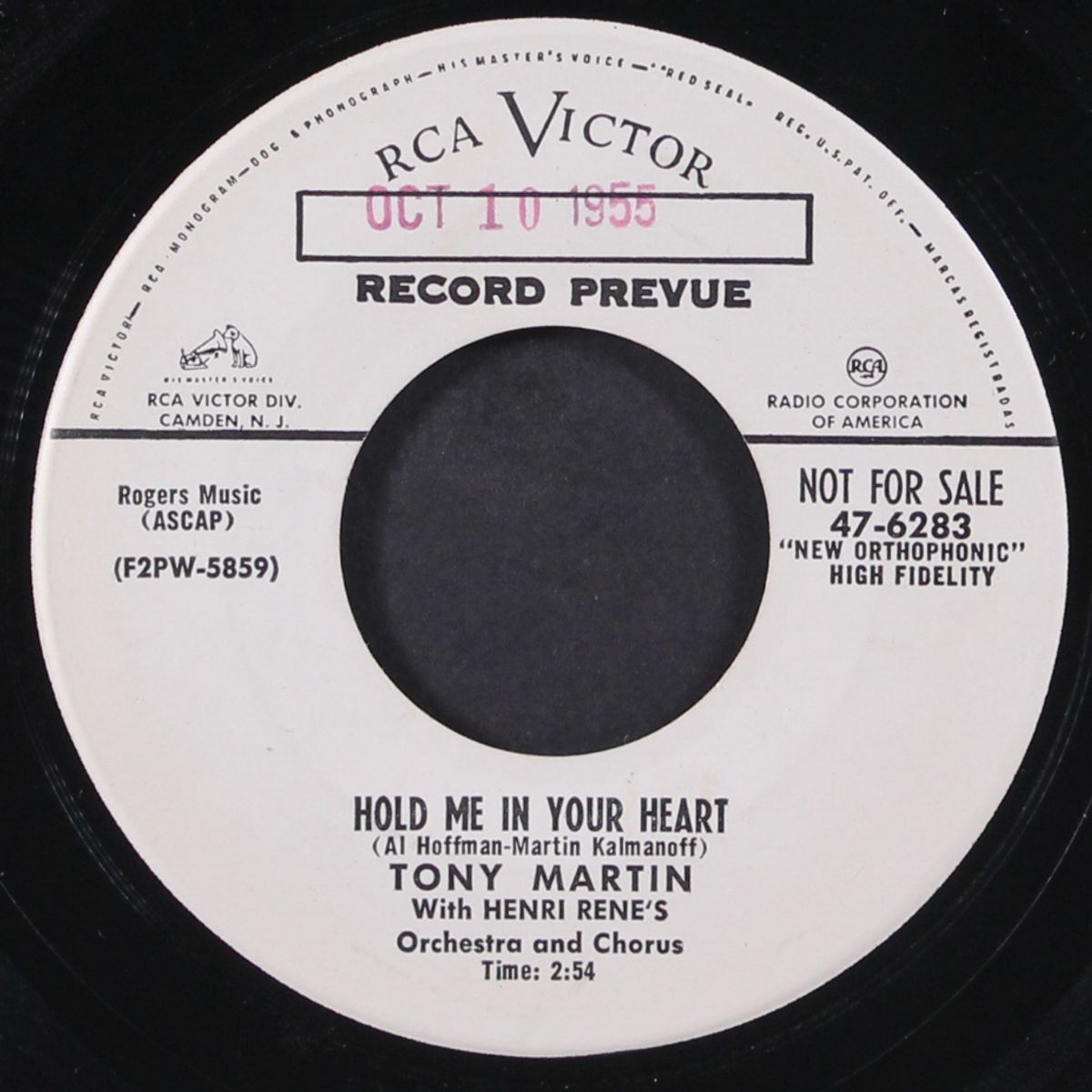 ev'rywhere / hold me in your heart by TONY MARTIN