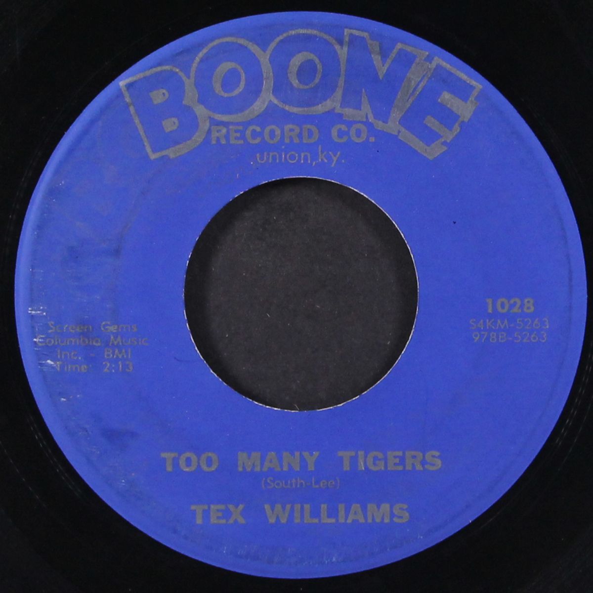 too many tigers / winter snow by TEX WILLIAMS