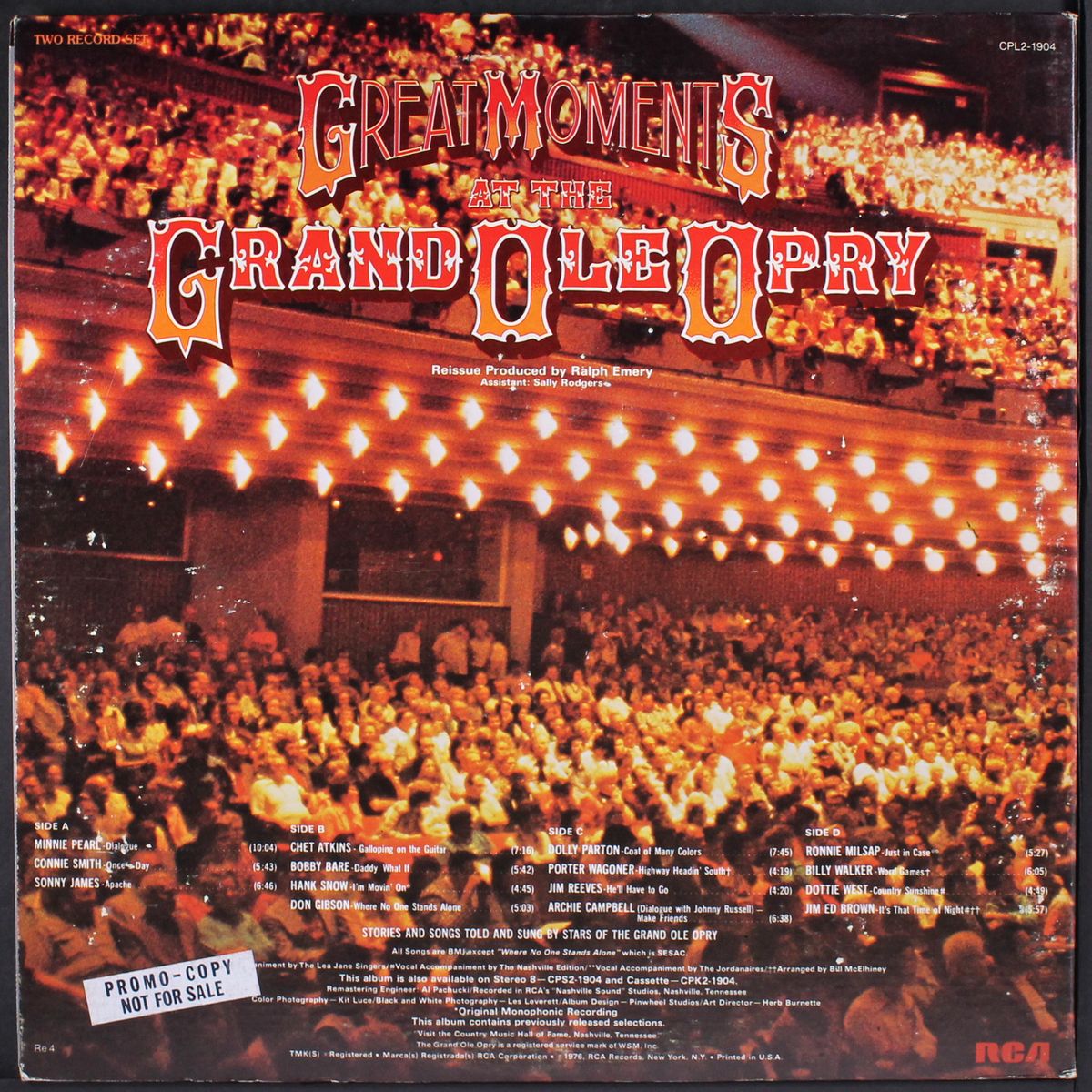 great moments at the grand ole opry by VARIOUS