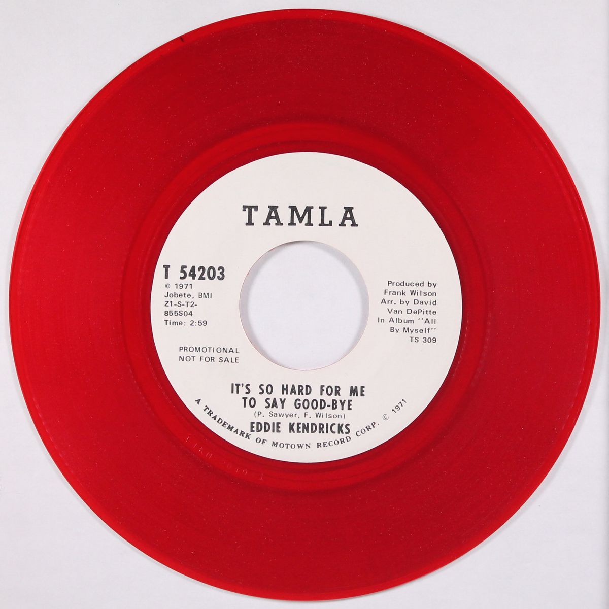 it's so hard for me to say good-bye / same by EDDIE KENDRICKS