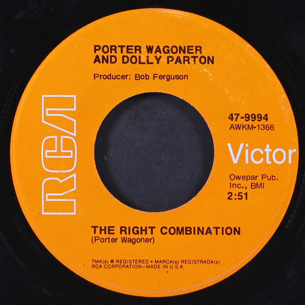the right combination / the pain of loving you by PORTER WAGONER & DOLLY PARTON