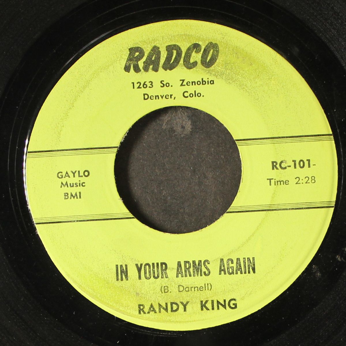 in your arms again / can you be sure by RANDY KING