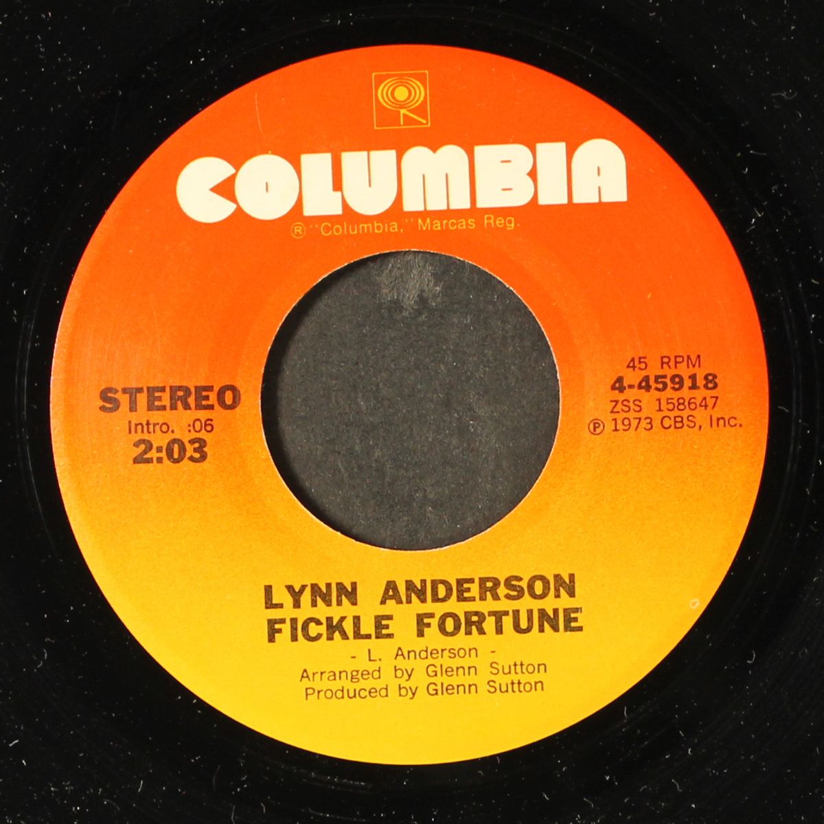 sing about love / fickle fortune by LYNN ANDERSON