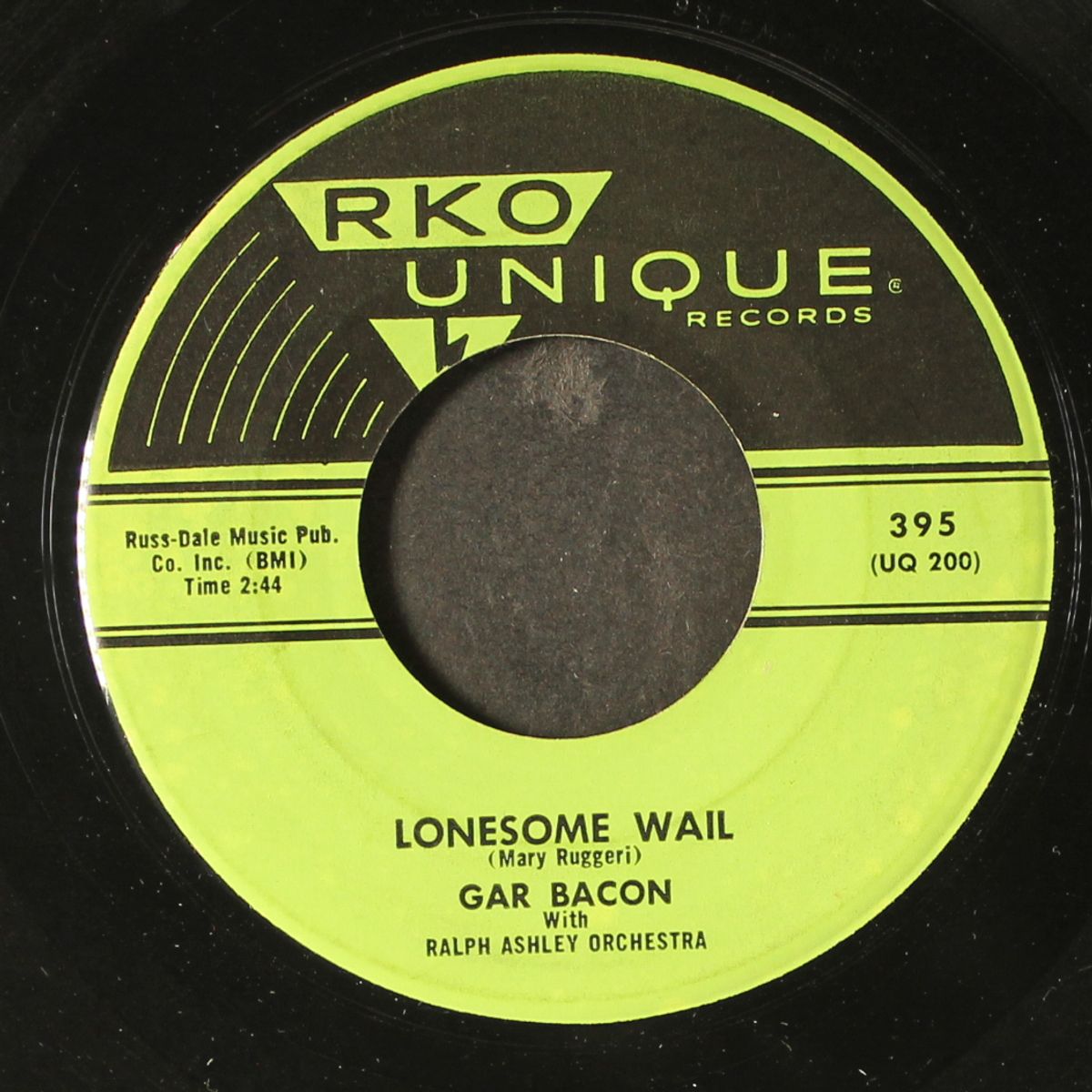 lonesome wail / you and your love by GAR BACON