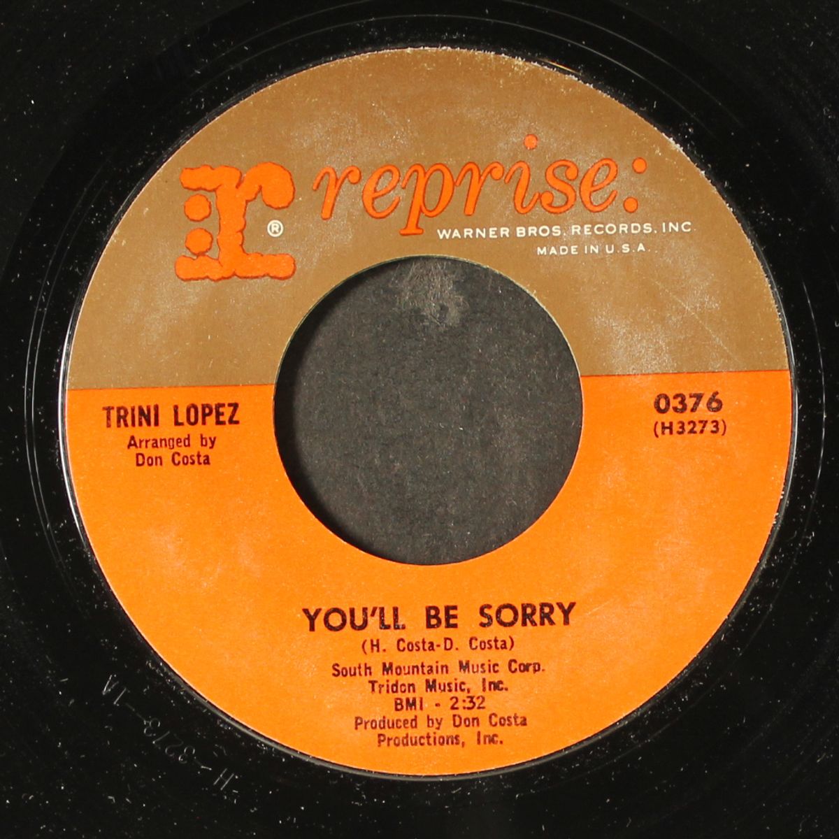 are you sincere / you'll be sorry by TRINI LOPEZ