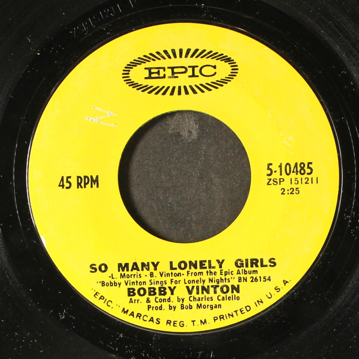 the days of sand & shovels / so many lonely girls by BOBBY VINTON