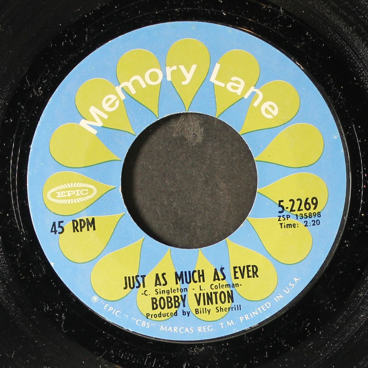 please love me forever / just as much as ever by BOBBY VINTON