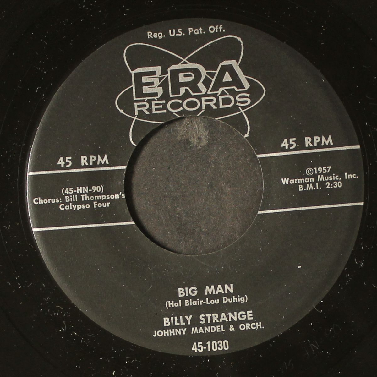 big man / it wasn't much of a town by BILLY STRANGE