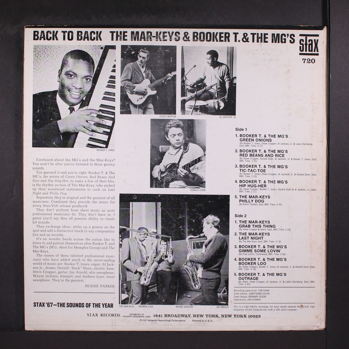 back to back by MAR-KEYS / BOOKER T & THE MGS