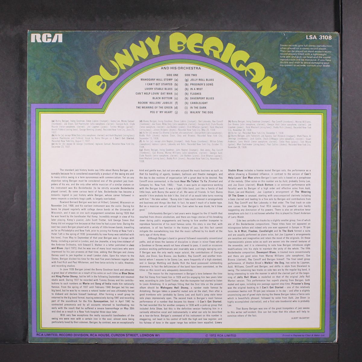 bunny berigan and his orchestra by BUNNY BERIGAN