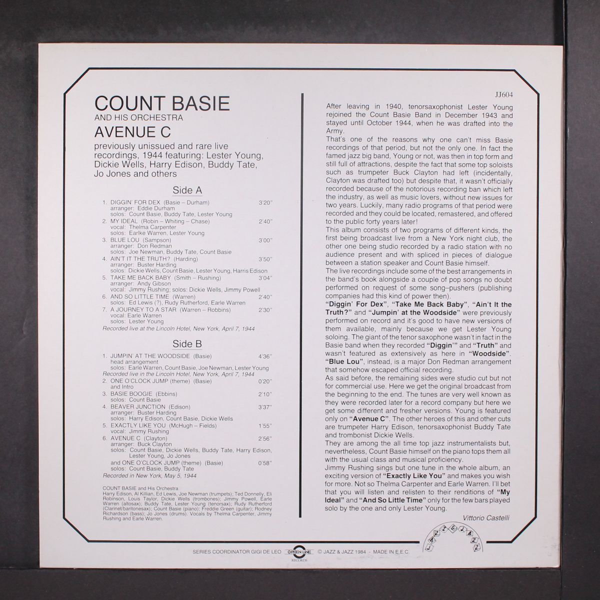 avenue c by COUNT BASIE