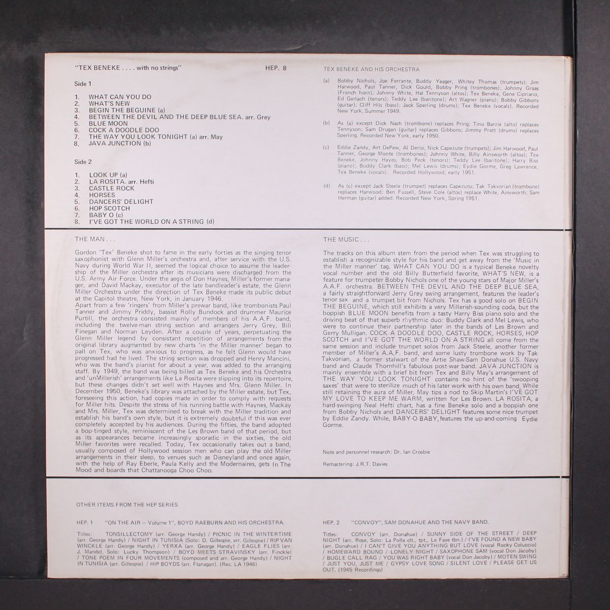 the tex beneke orchestra by TEX BENEKE