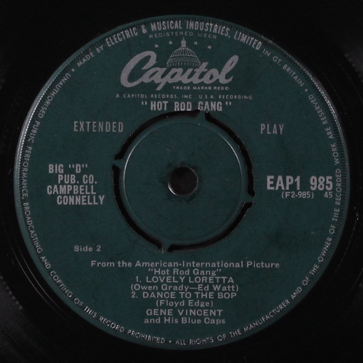hot rod gang by GENE VINCENT