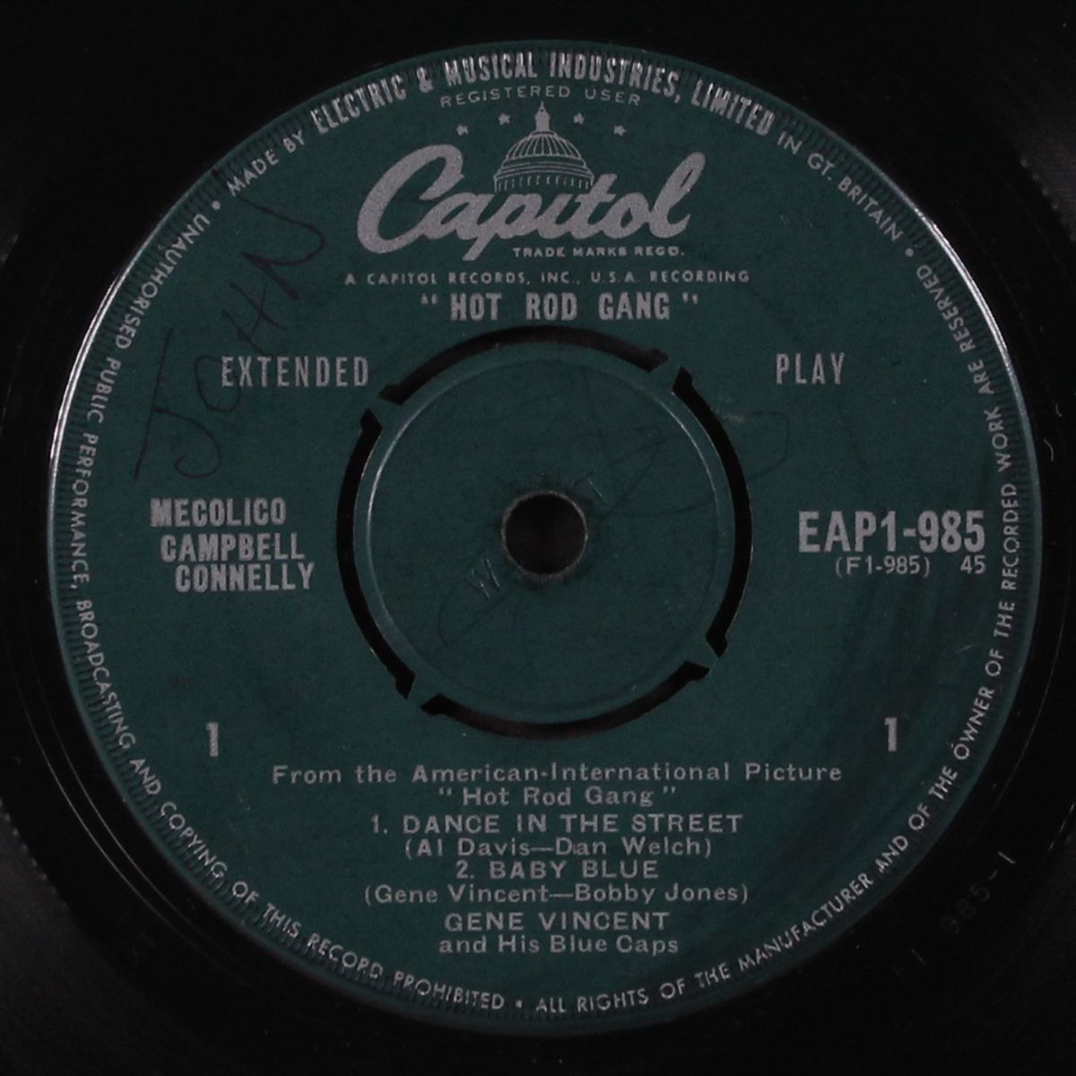 hot rod gang by GENE VINCENT