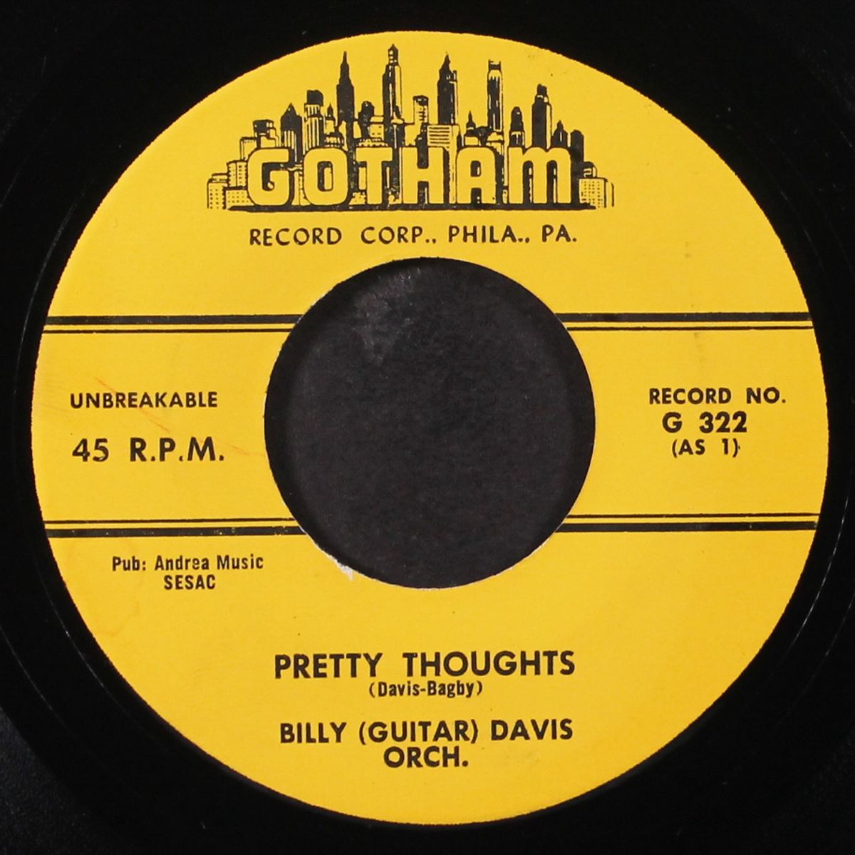 pretty thoughts / warm and cooler by BILLY (GUITAR) DAVIS