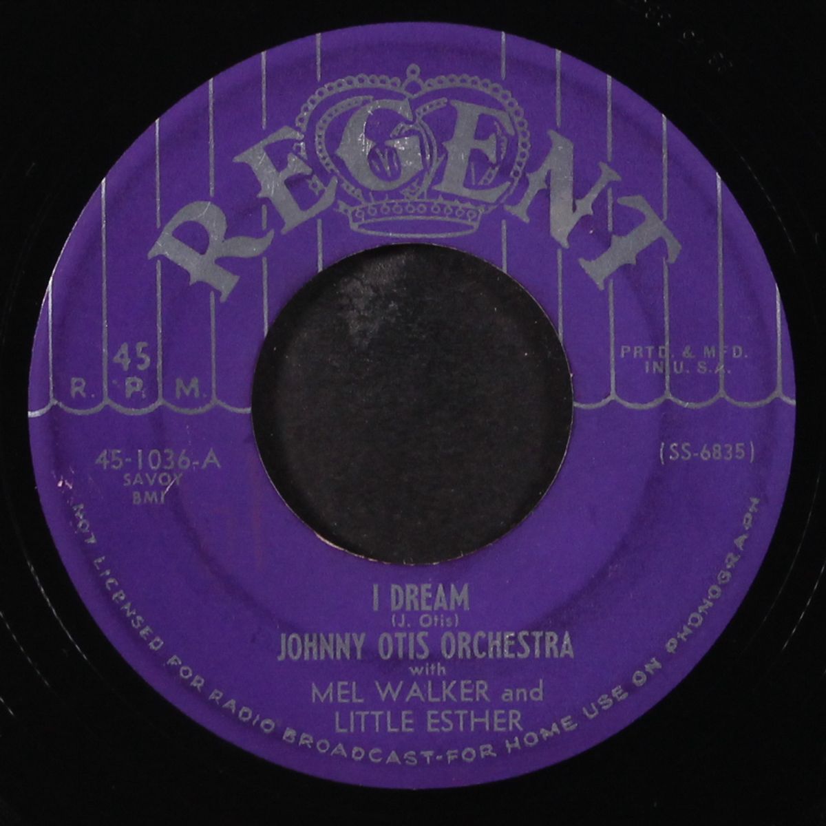 hangover blues / i dream by JOHNNY OTIS