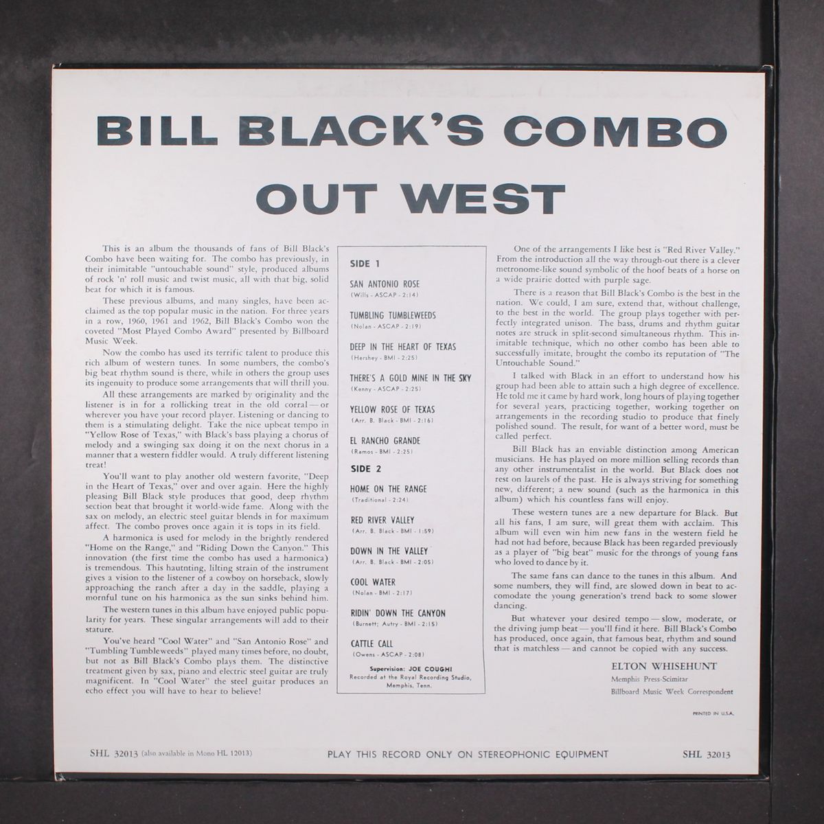 goes west by BILL BLACK'S COMBO
