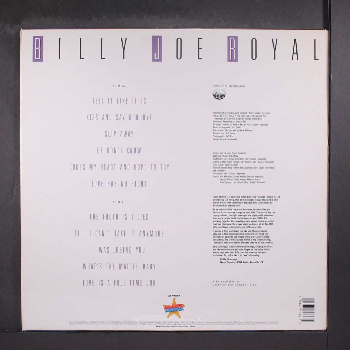tell it like it is by BILLY JOE ROYAL