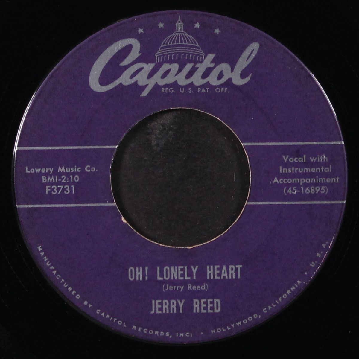 rockin' in bagdad / oh! lonely heart by JERRY REED