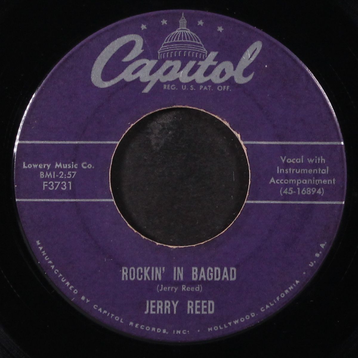rockin' in bagdad / oh! lonely heart by JERRY REED