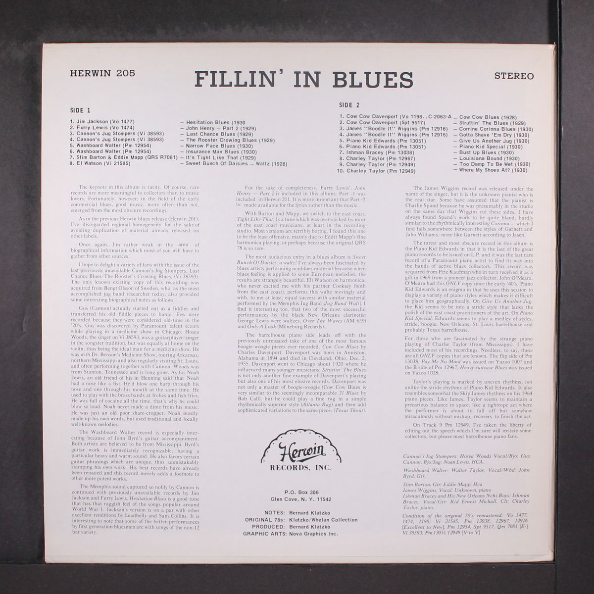 fillin' in blues by VARIOUS