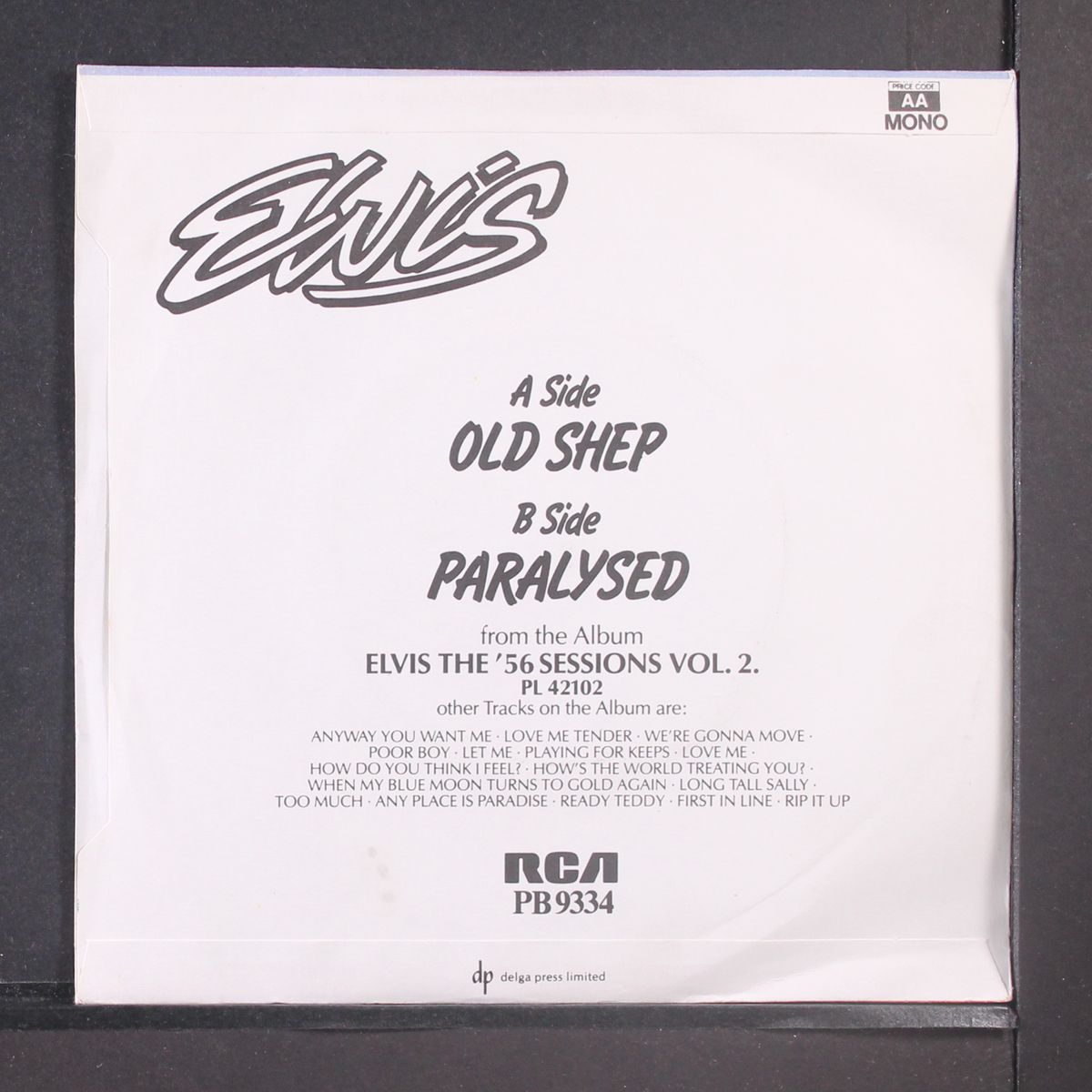 old shep by ELVIS PRESLEY