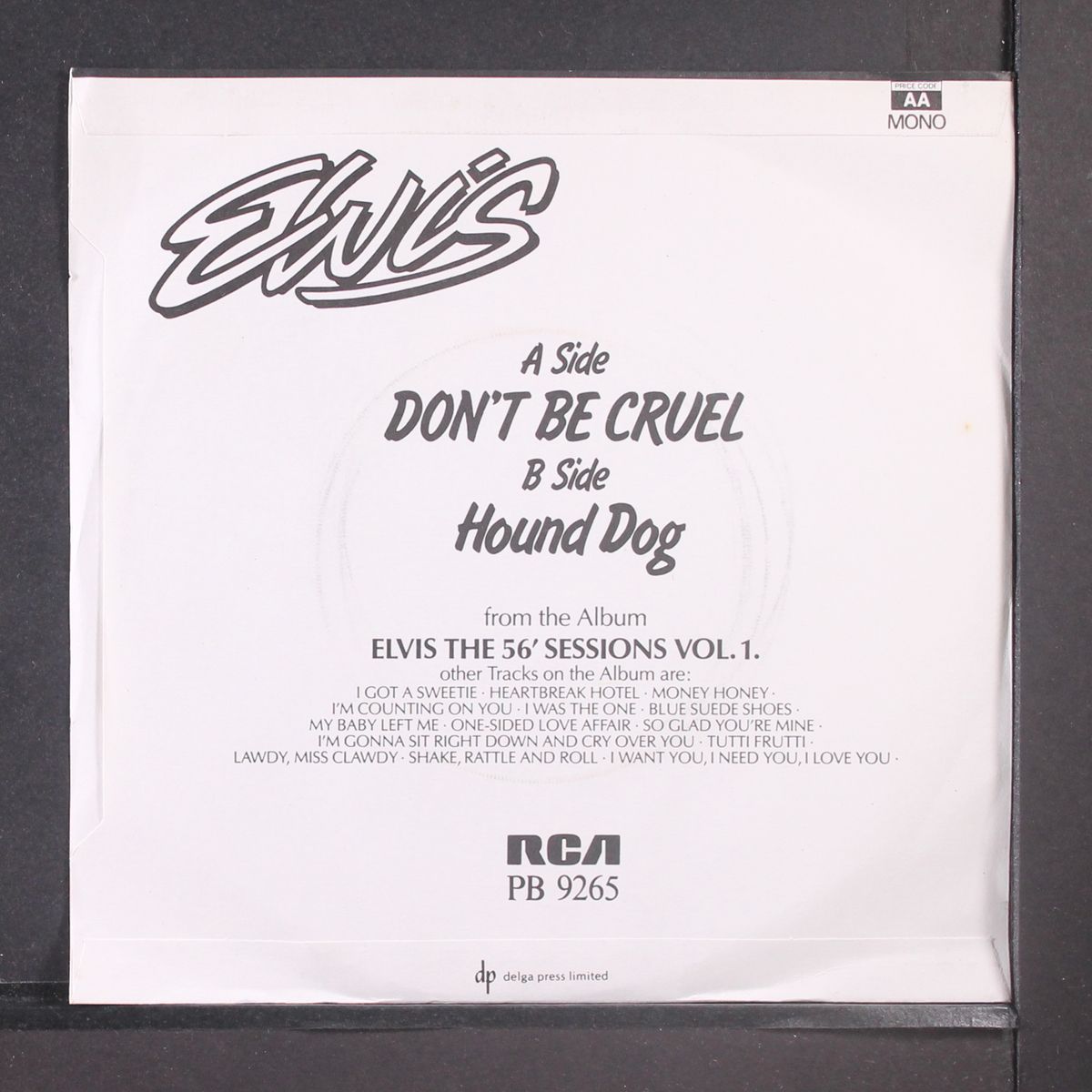 don't be cruel / hound dog by ELVIS PRESLEY