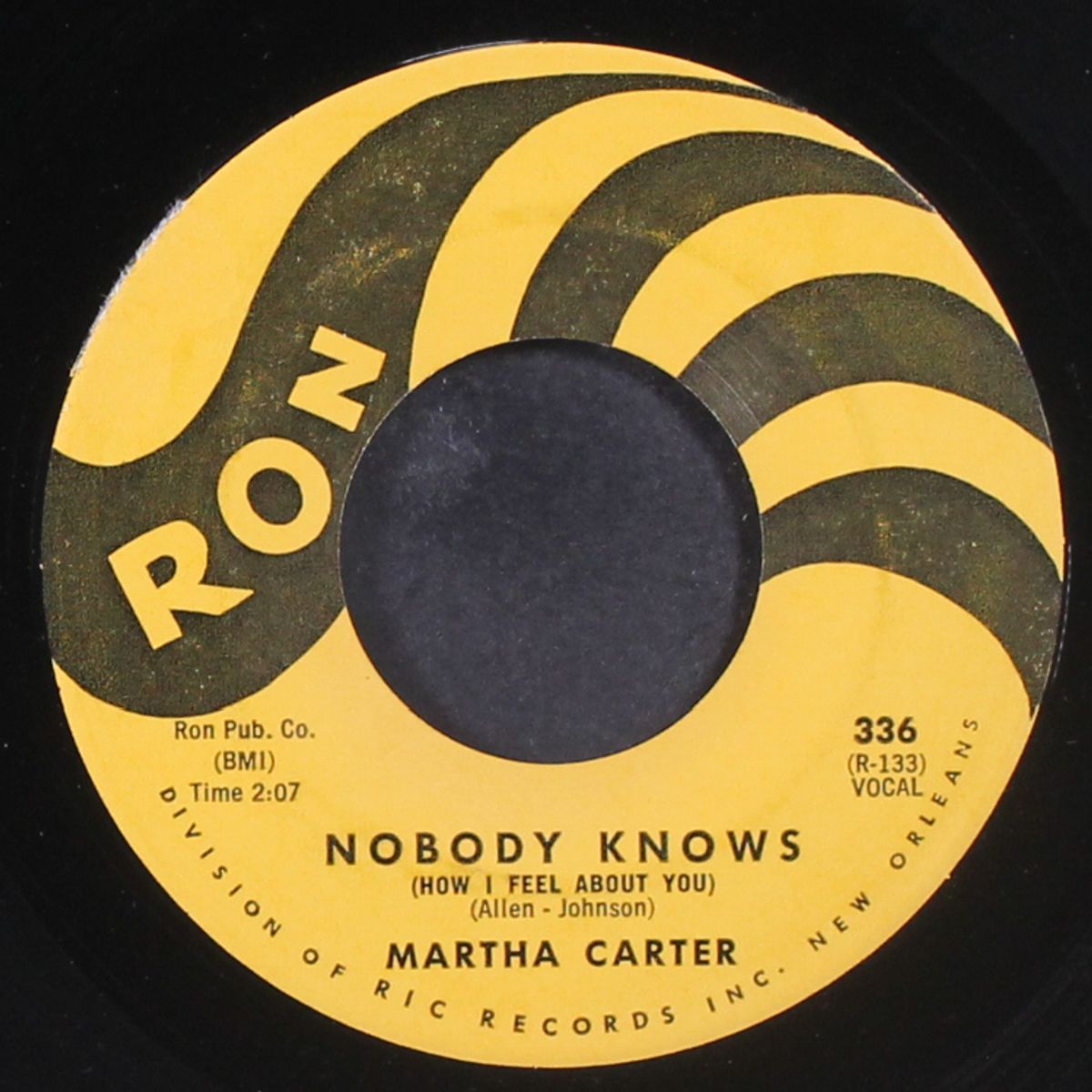 nobody knows / i'm through crying by MARTHA CARTER